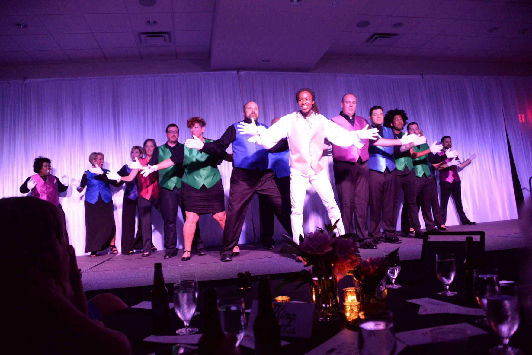 Ed Campbell and Ensemble performing Corner of the Sky/Magic to Do from Pippin
